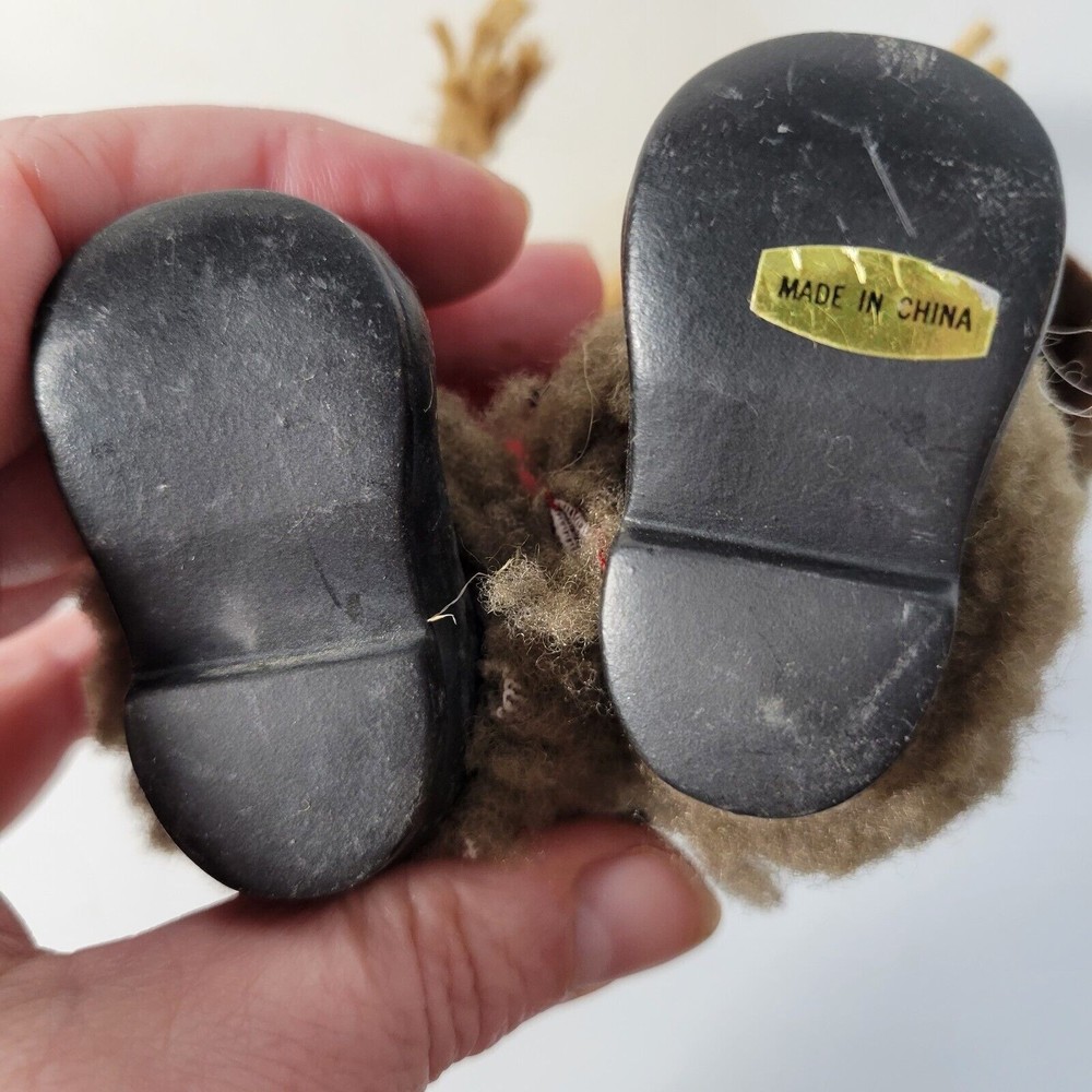 12" Santa Standing Plastic And Cloth - Picture 7 of 7